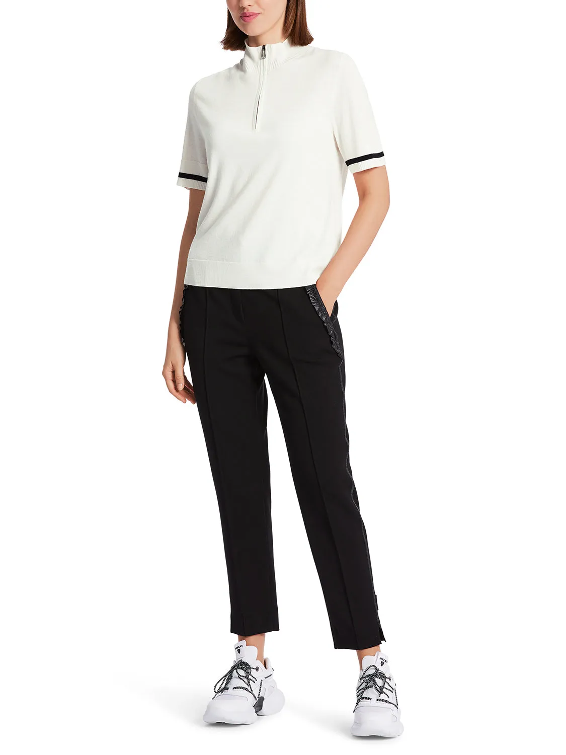 Marc Cain "Rethink Together” Sweater With Zip WS 41.23 M80