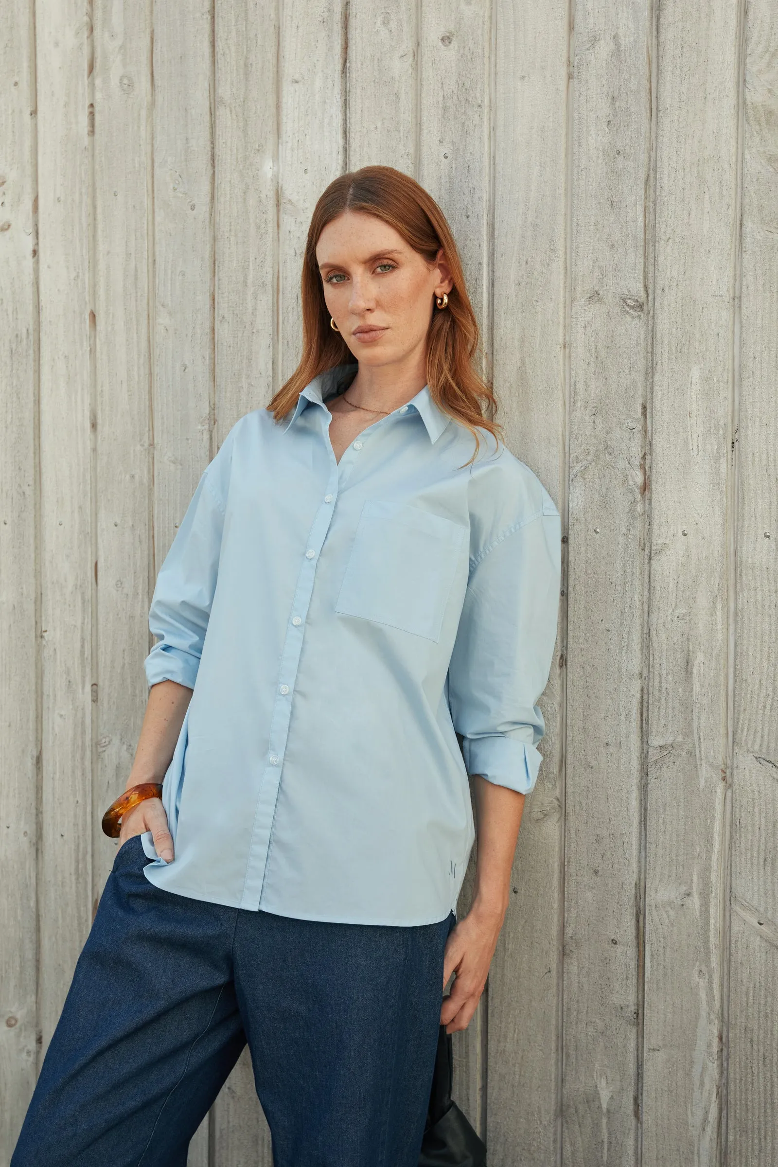 Market Shirt - Ice Blue