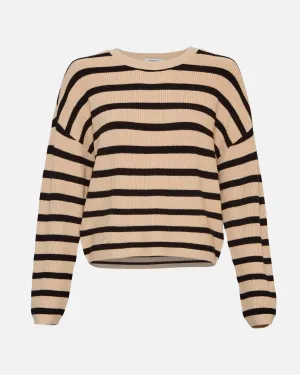 Marthea Rachelle Pullover Stripe - Black/F of Rye
