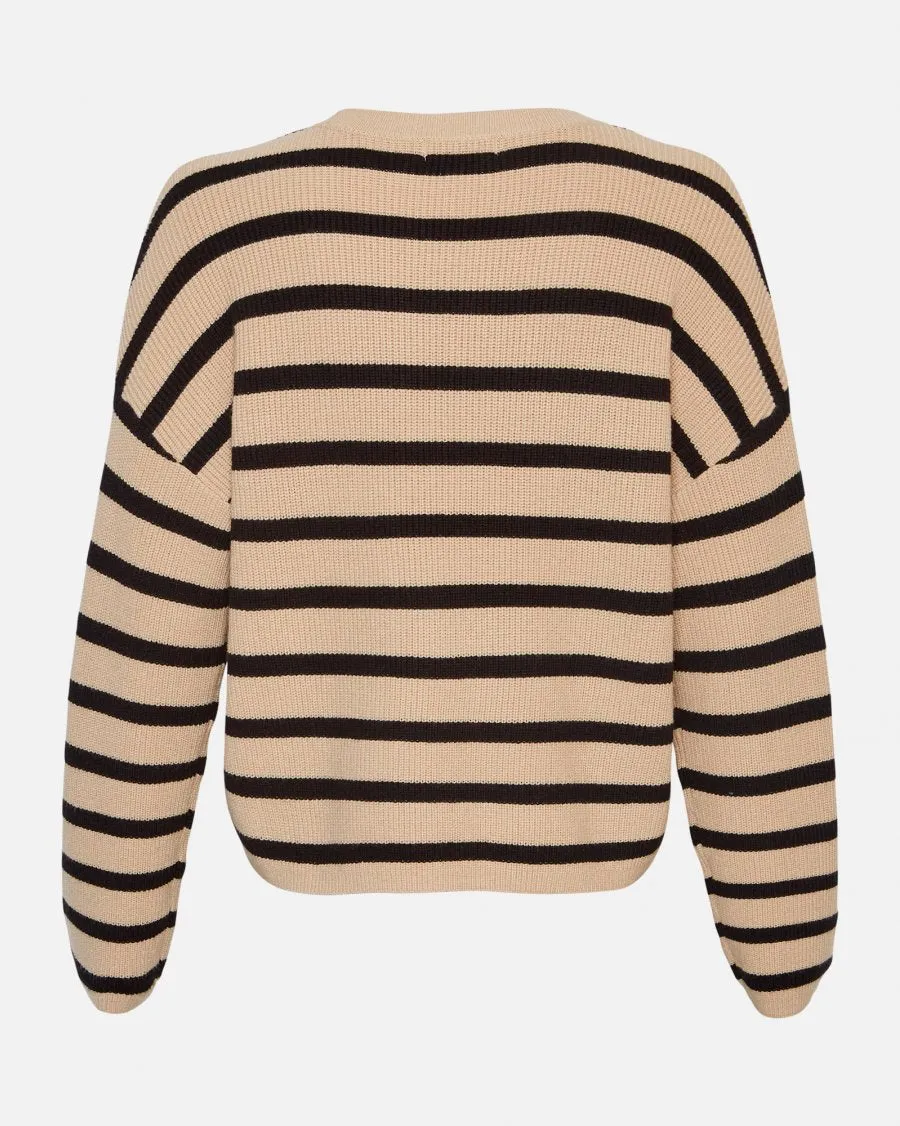Marthea Rachelle Pullover Stripe - Black/F of Rye