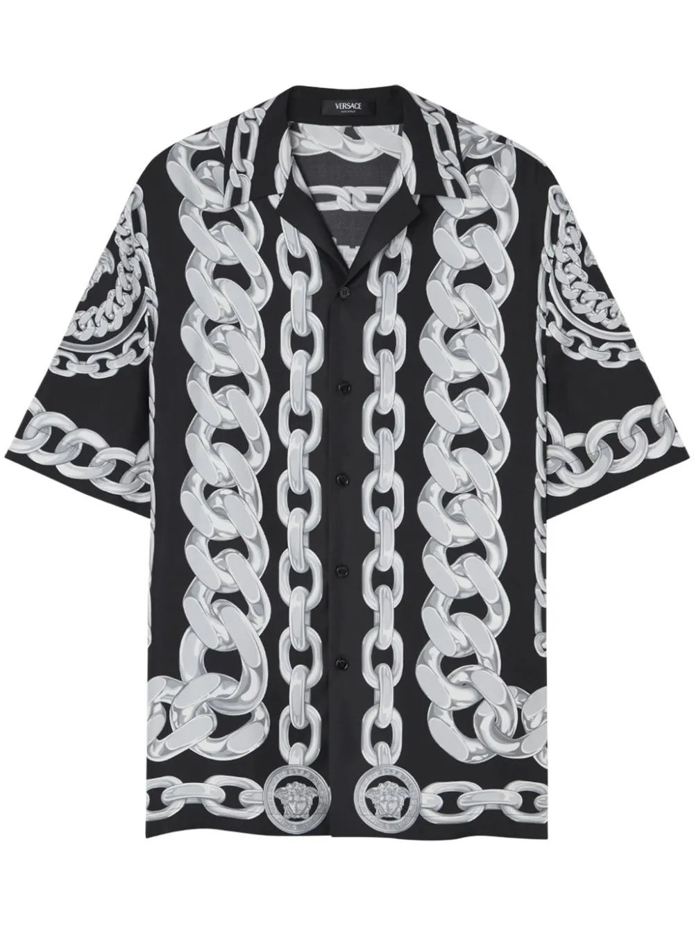 Medusa chain silk shirt