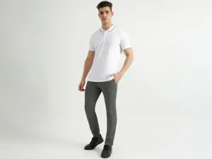 Mens Cropped Patterned Trousers