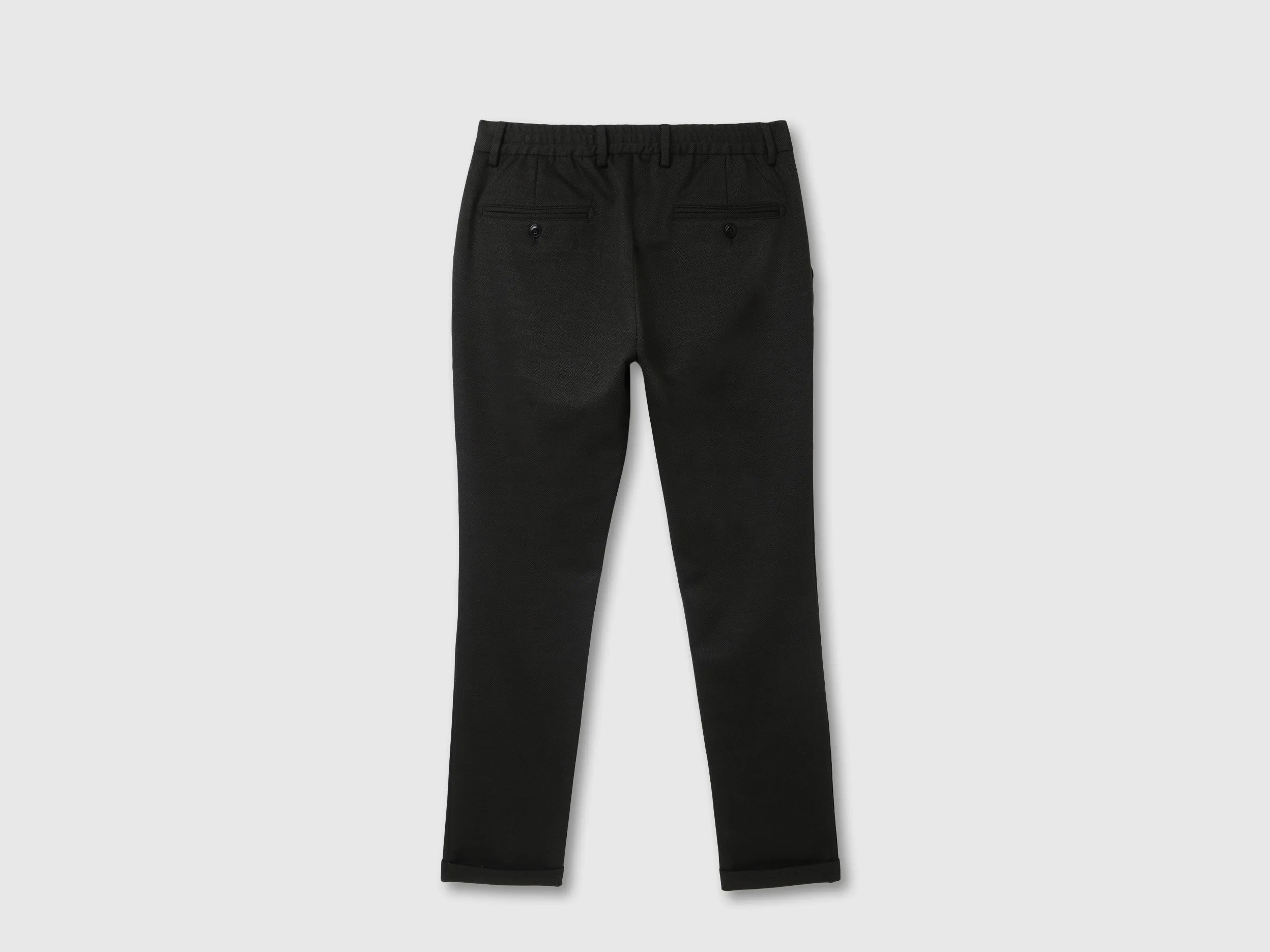 Mens Cropped Patterned Trousers