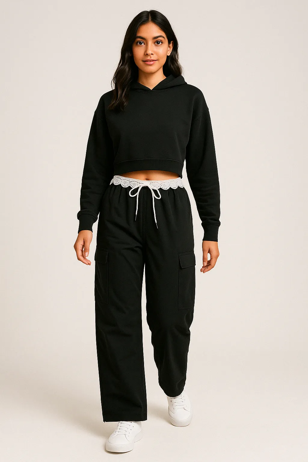 Midnight Lace Cargo Pants
