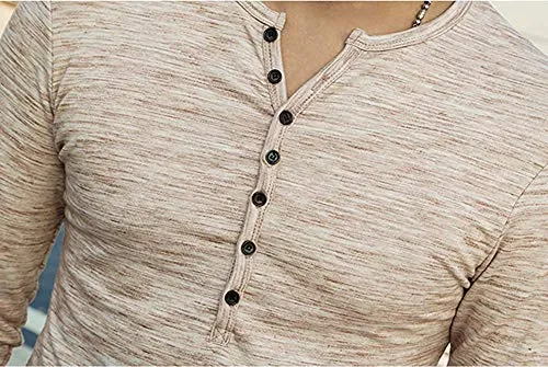 MLANM Men's Henley Shirt