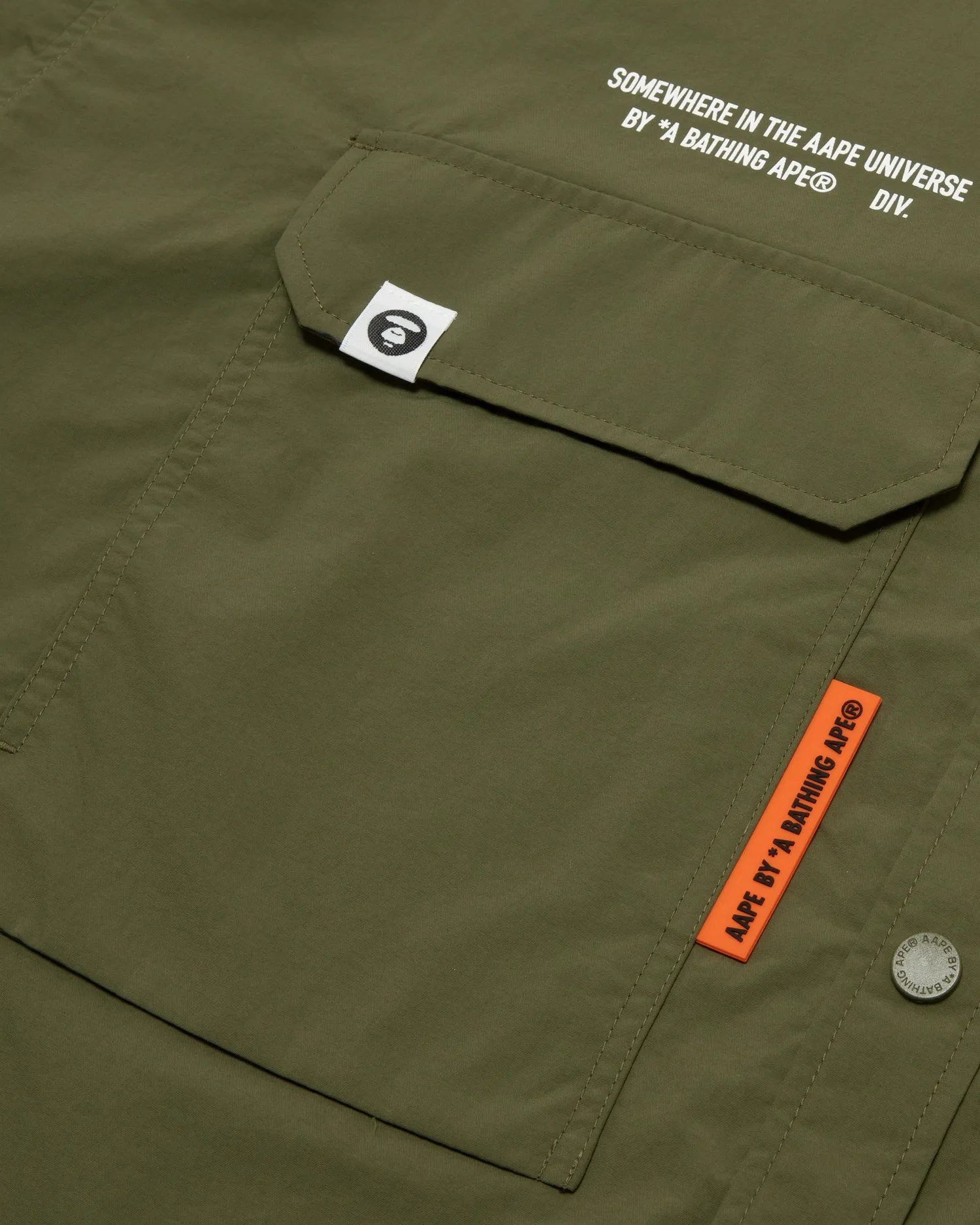 Moonface logo cargo long sleeve shirt