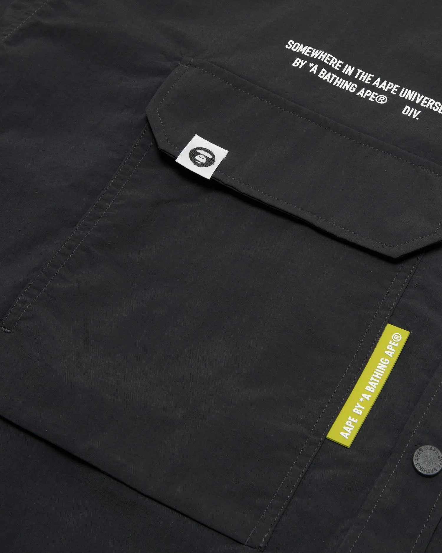 Moonface logo cargo long sleeve shirt