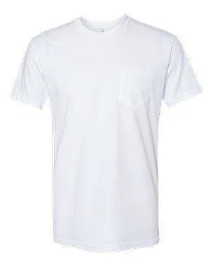 Next Level Men's Lightweight Pocket Crew T-Shirt - 3605