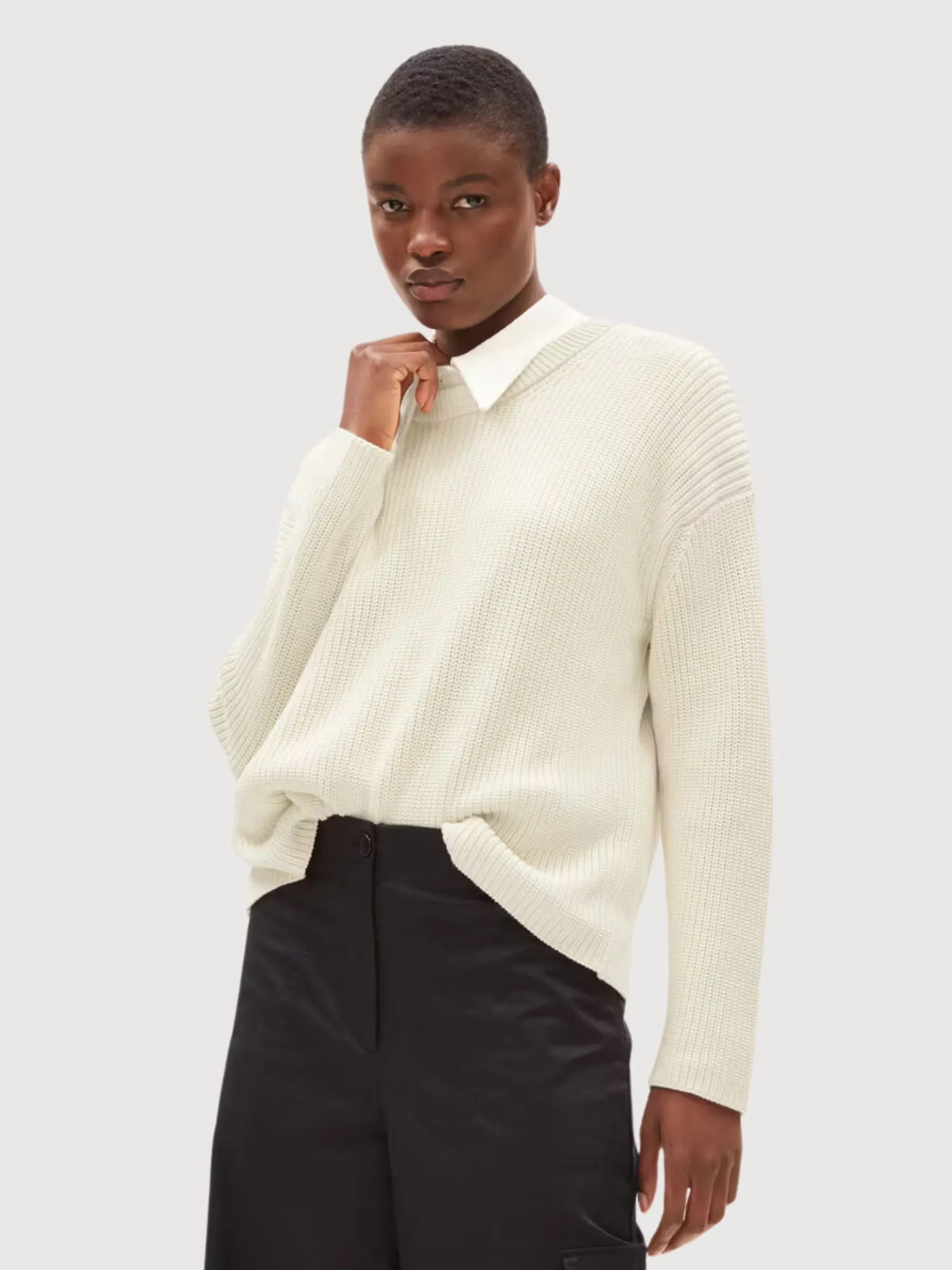 Nuriaas Oatmilk Sweater Woman | Armedangels