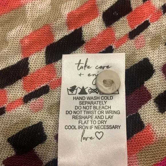 NWOT NIC ZOE PIXEL SUNSET 4-WAY CARDIGAN in Size X-Large