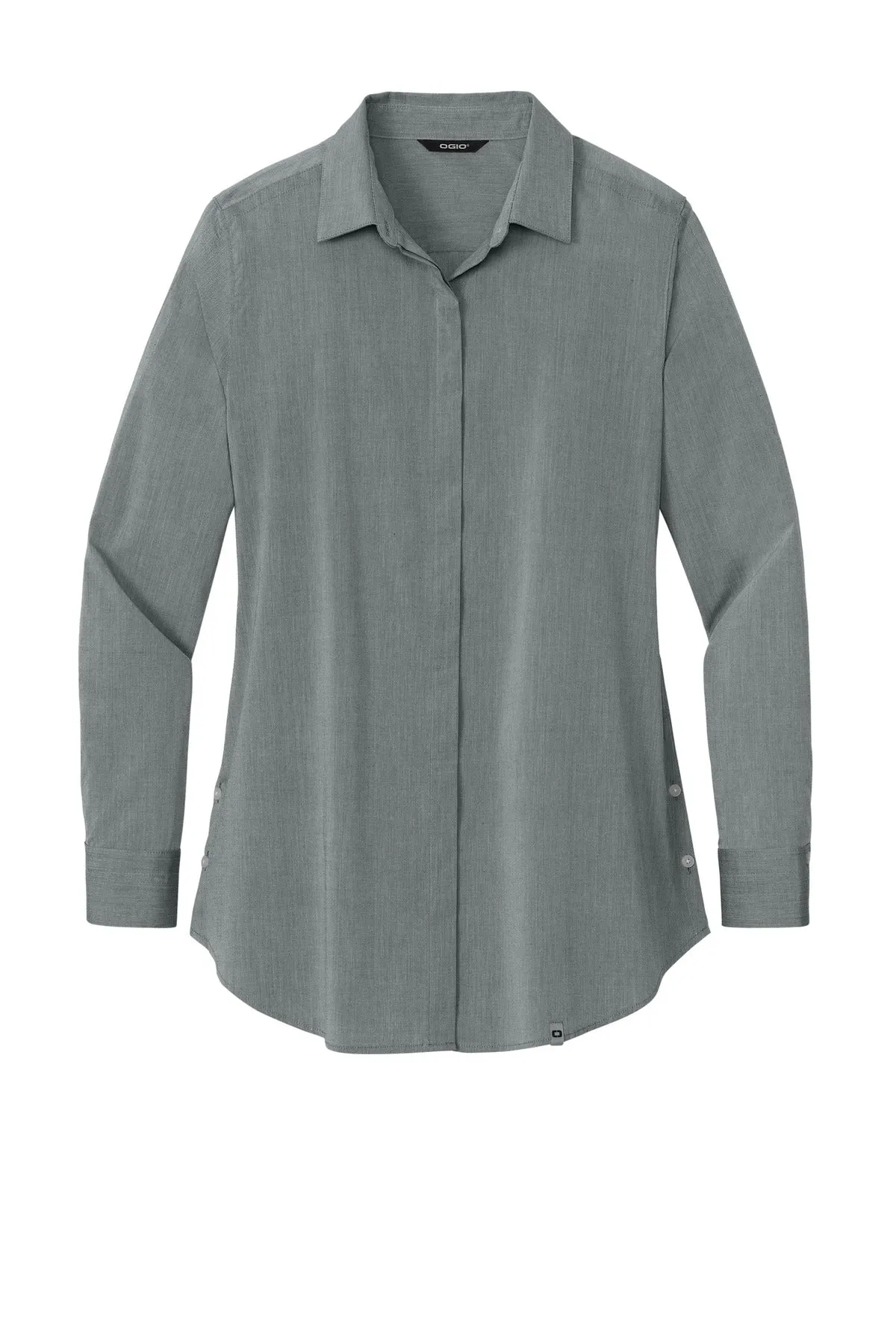 OGIO  Women's Commuter Woven Tunic. LOG1002 Gear Grey Heather