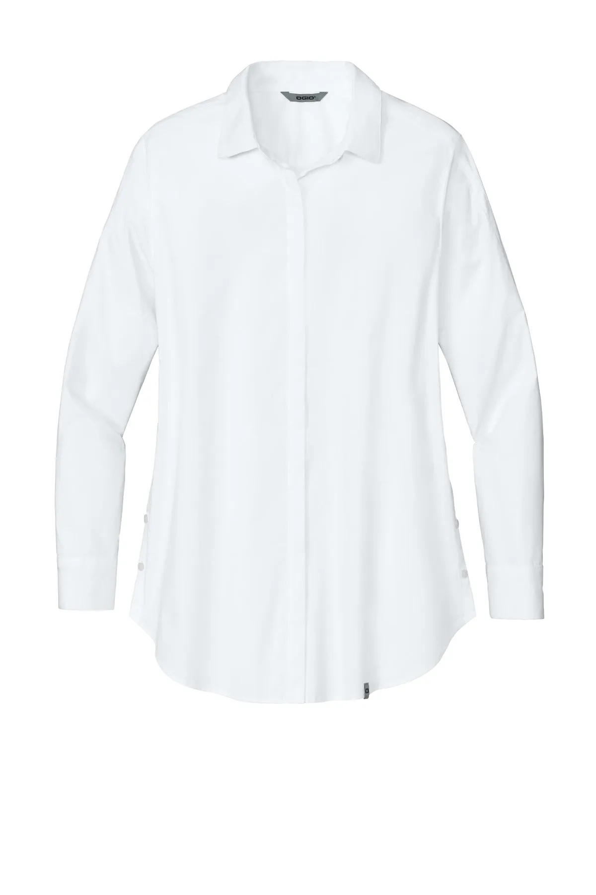 OGIO  Women's Commuter Woven Tunic. LOG1002 White