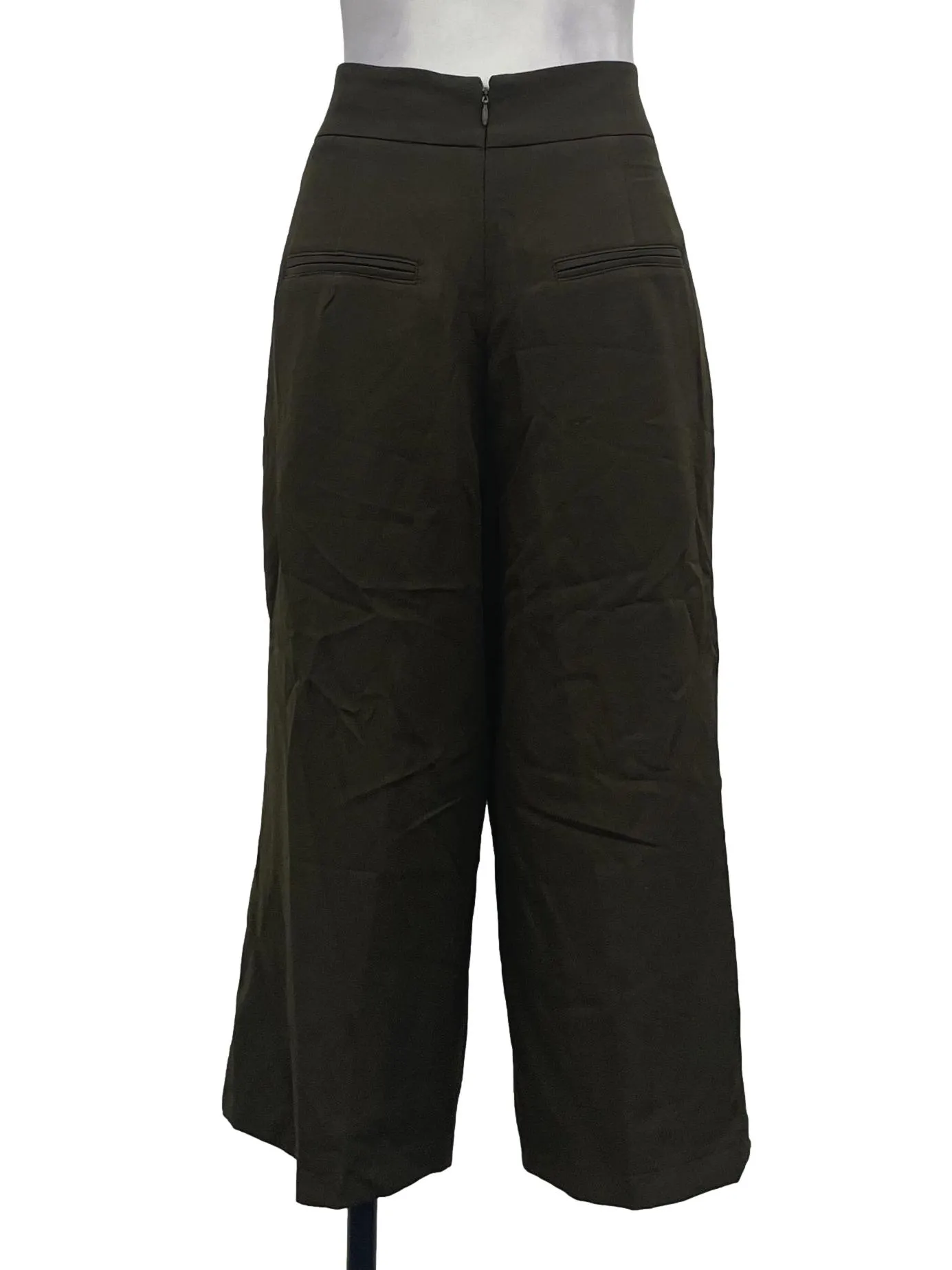 Olive Green High Waist Culottes
