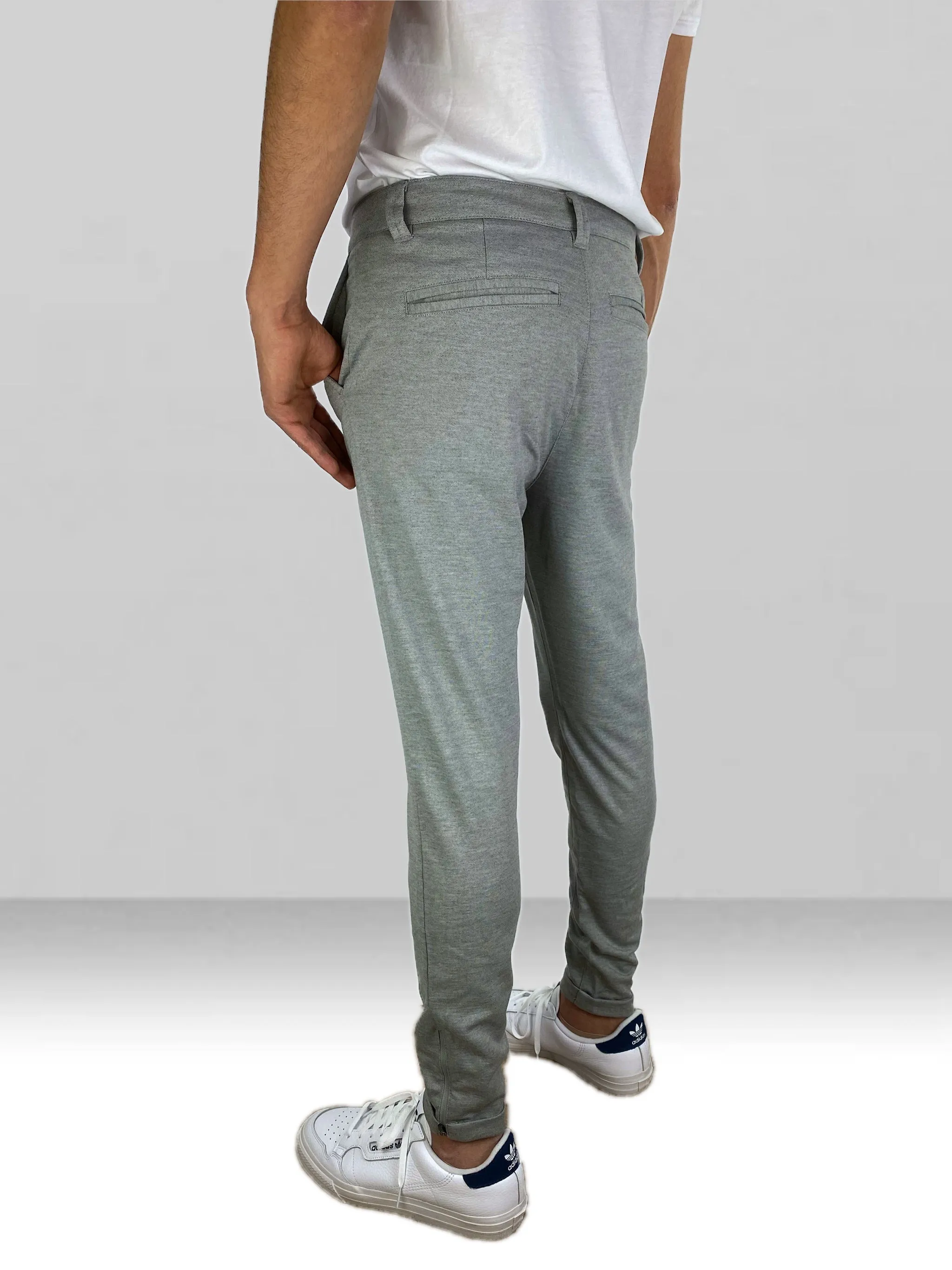 Pad&Pen | TURM - Slim/Tapered Fit - Cropped | lightgrey