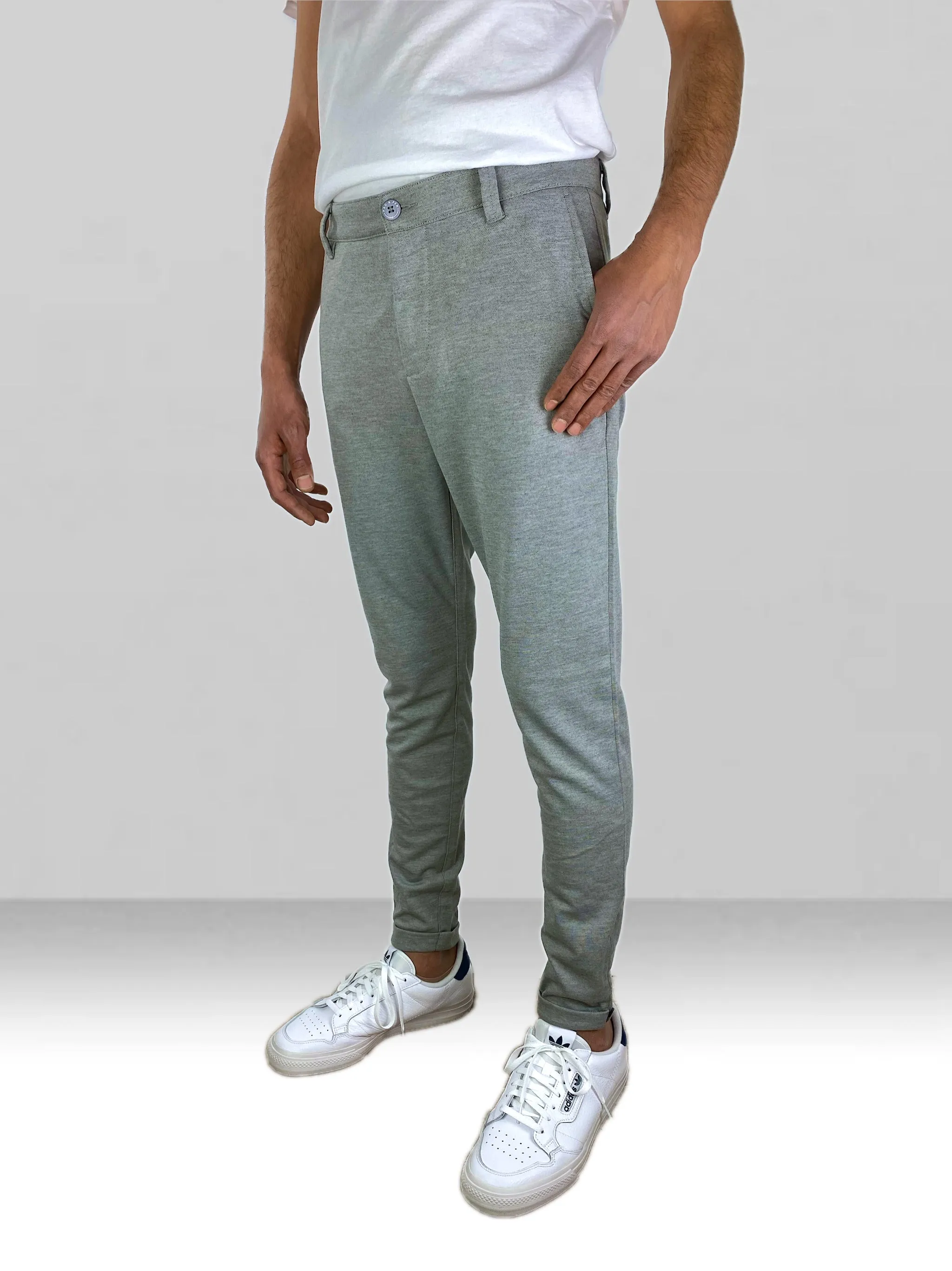 Pad&Pen | TURM - Slim/Tapered Fit - Cropped | lightgrey