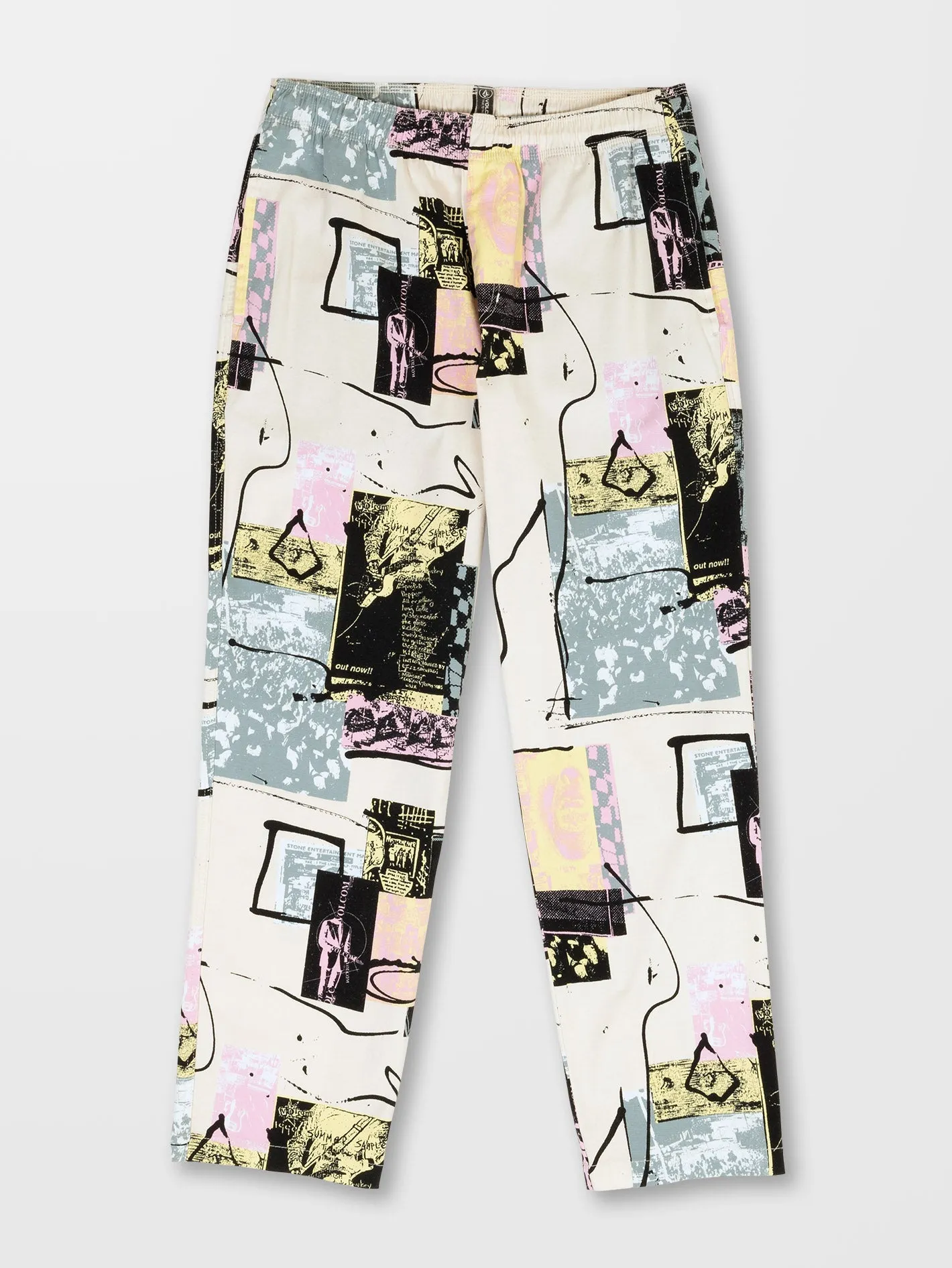 Pantalon Psychstone Elasticated Waist - WHITECAP GREY