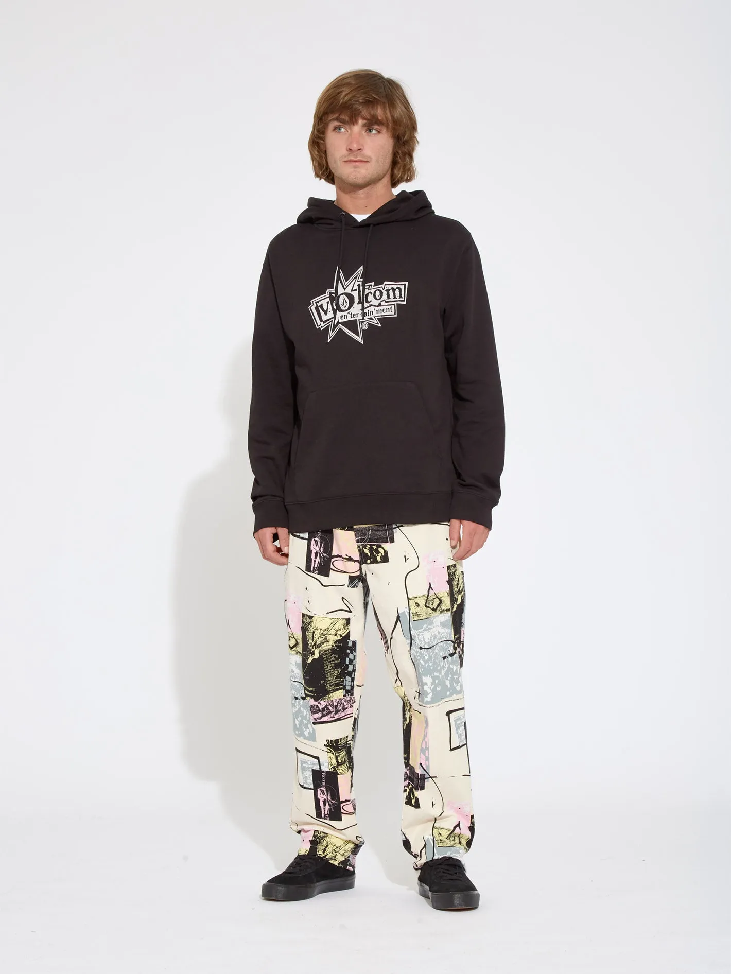 Pantalon Psychstone Elasticated Waist - WHITECAP GREY