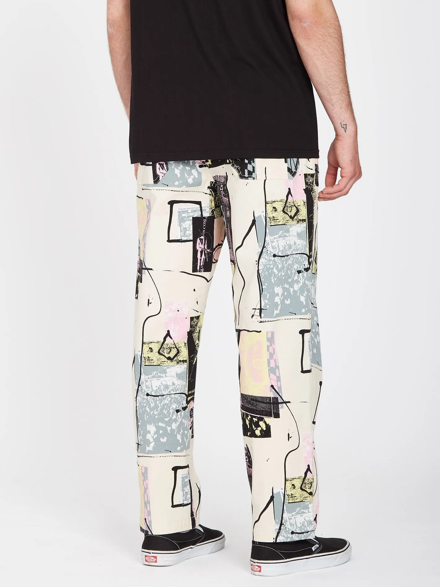 Pantalon Psychstone Elasticated Waist - WHITECAP GREY
