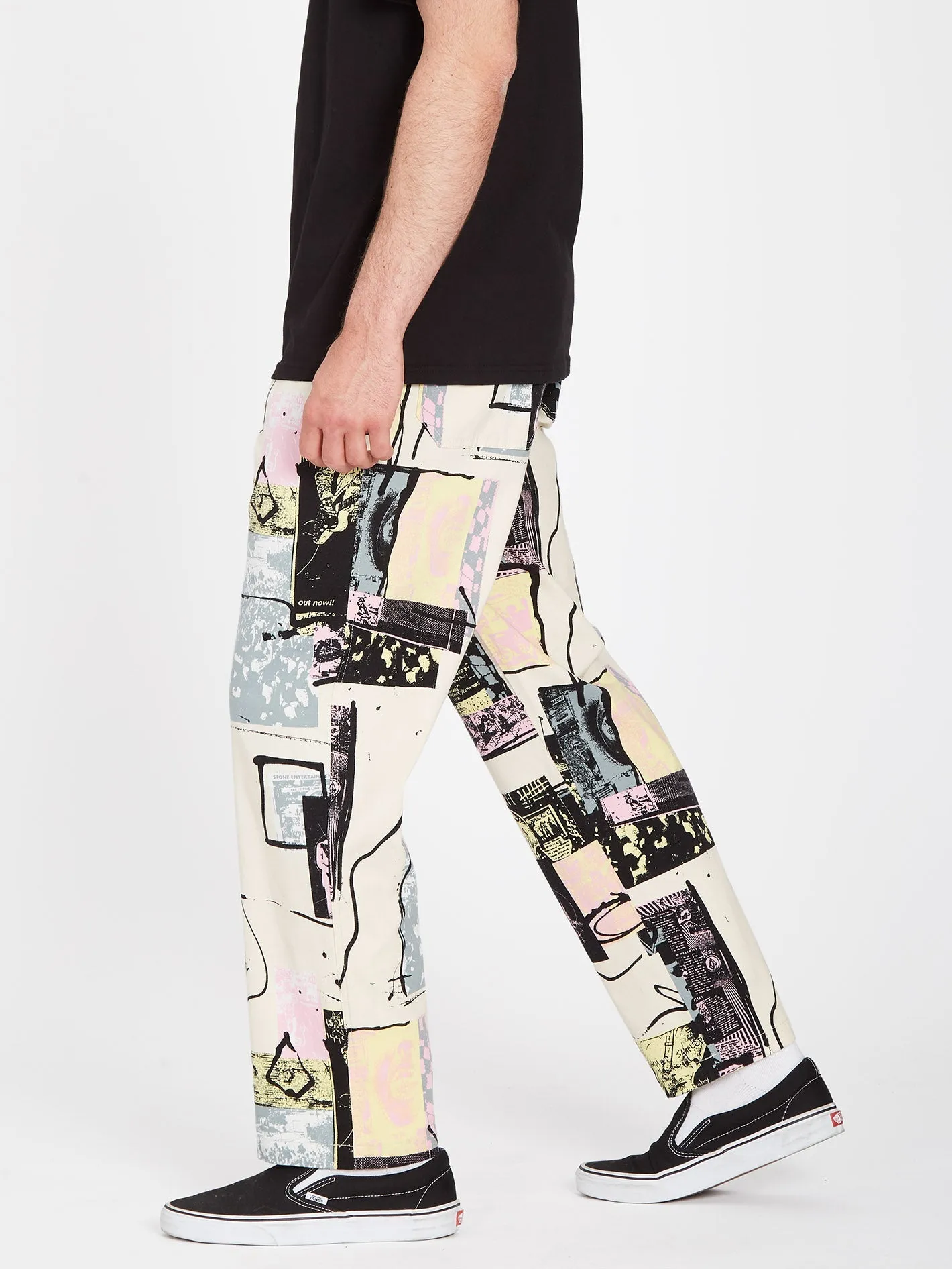Pantalon Psychstone Elasticated Waist - WHITECAP GREY