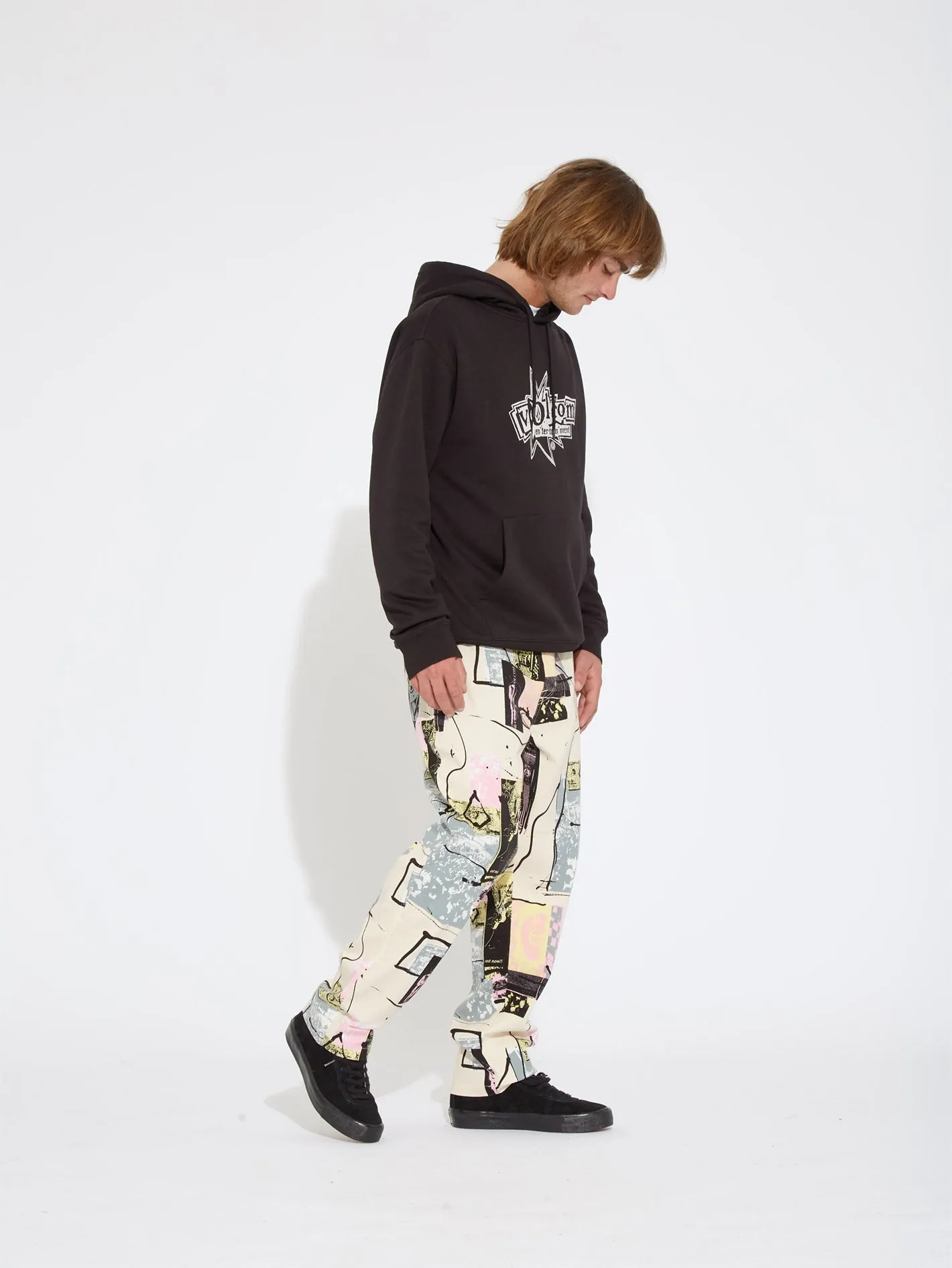 Pantalon Psychstone Elasticated Waist - WHITECAP GREY