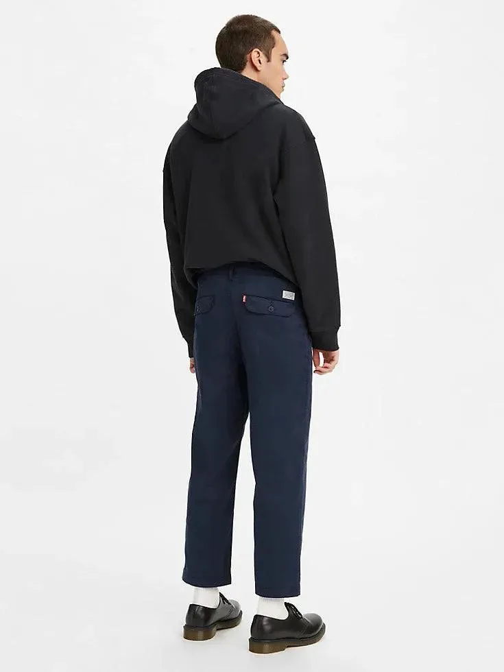 Pantalones chinos XX Stay Loose Plt Crop - Navy Blazer Ltwt Tencel