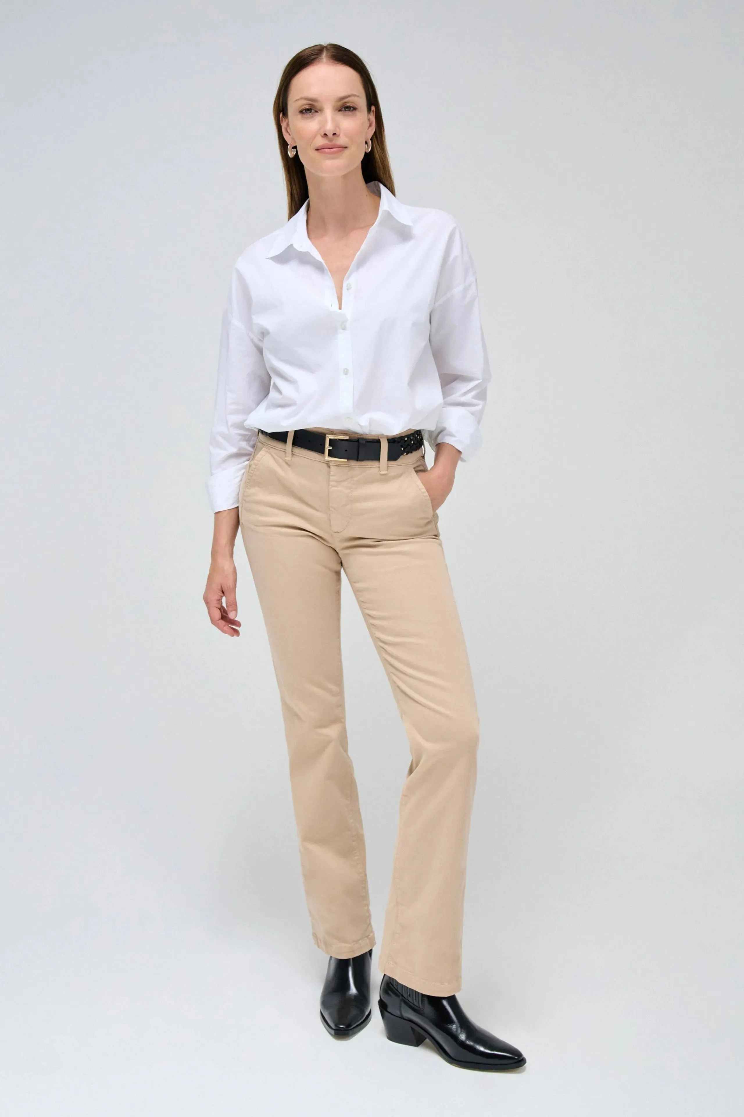 Pantalones SALSA Chinos Secret Push In Cropped Slim Beige