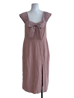 Pink Lace Sheath Dress