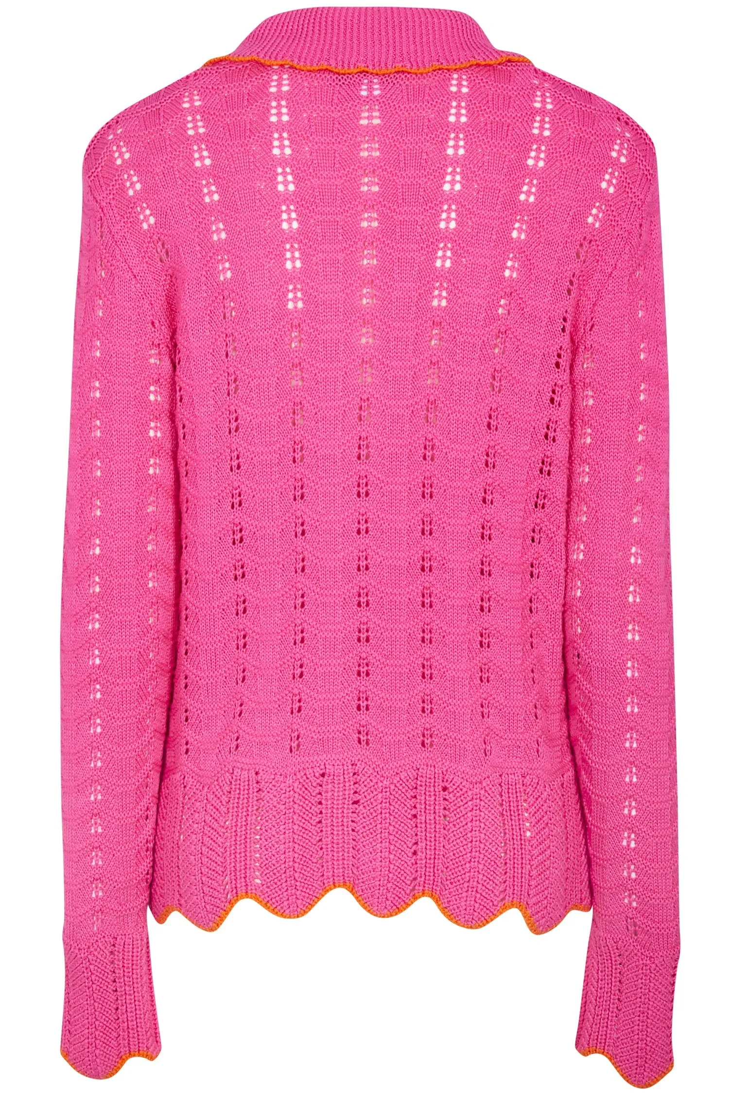 Pink Longline Willa Cardigan