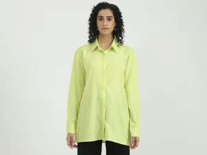 Polyester Solid Spread Collar Women Shirts