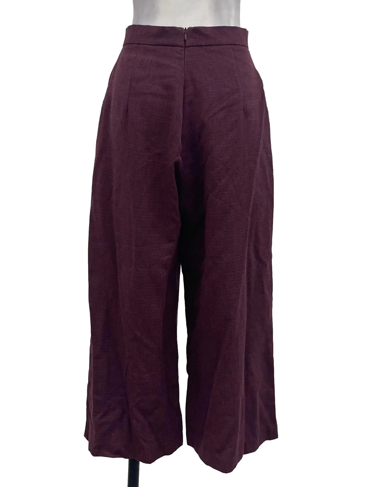 Purple High Waist Culottes