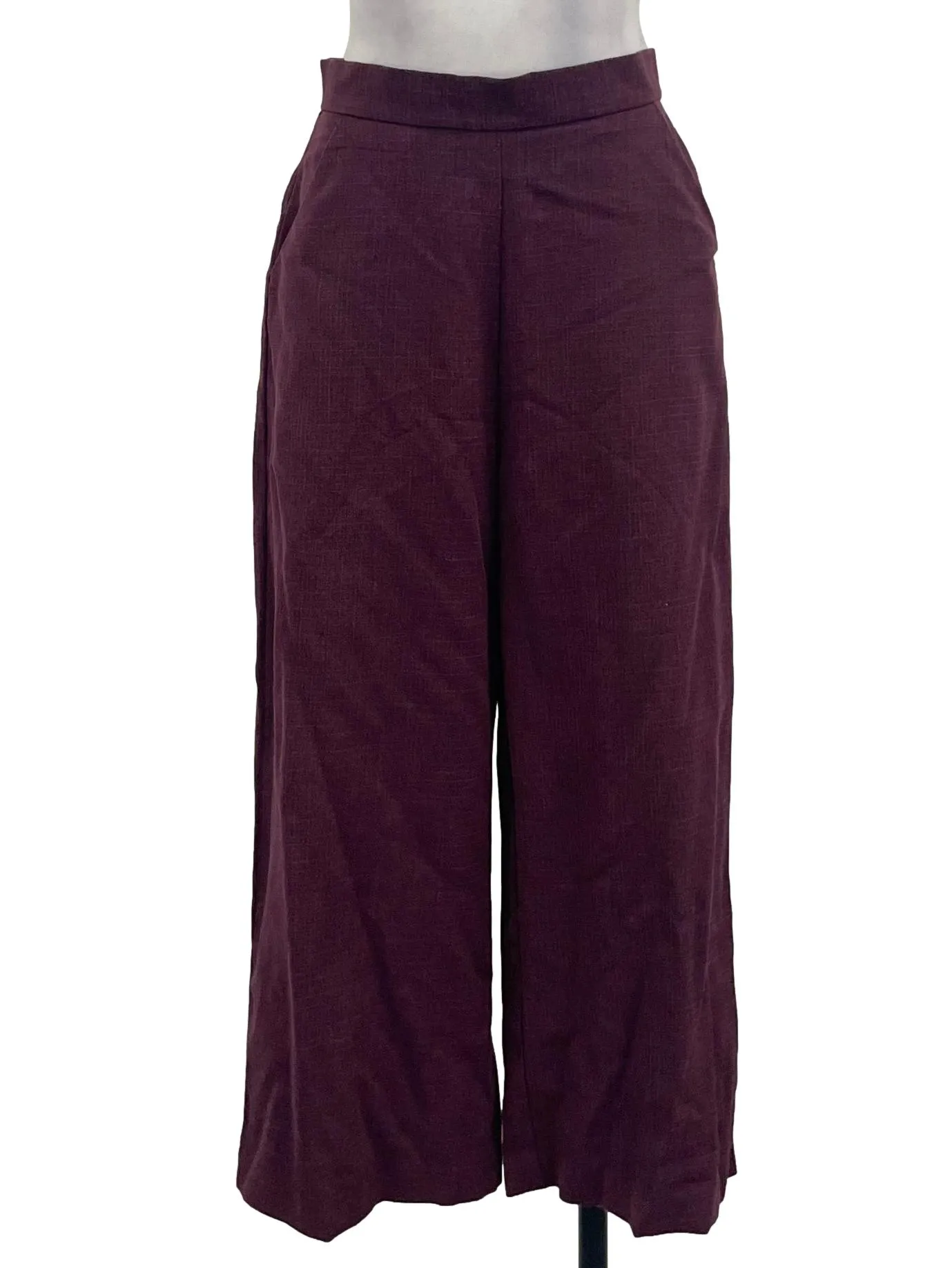 Purple High Waist Culottes