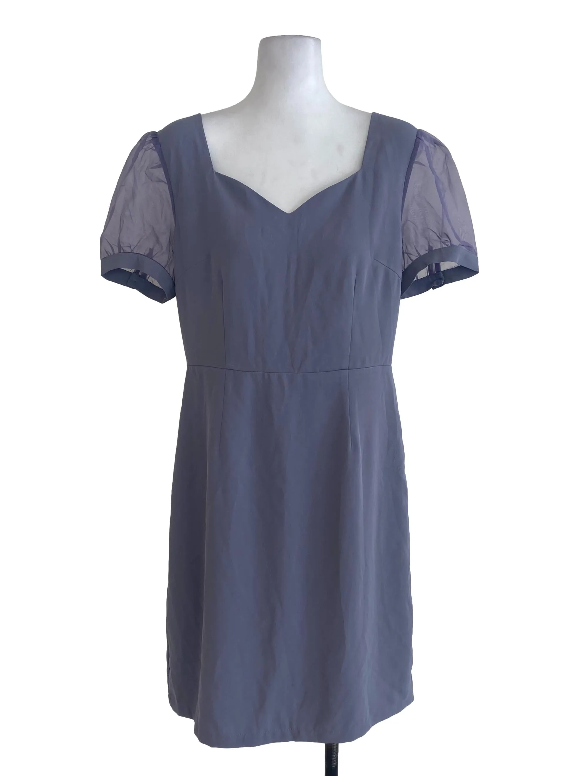 Purple Sheath Dress