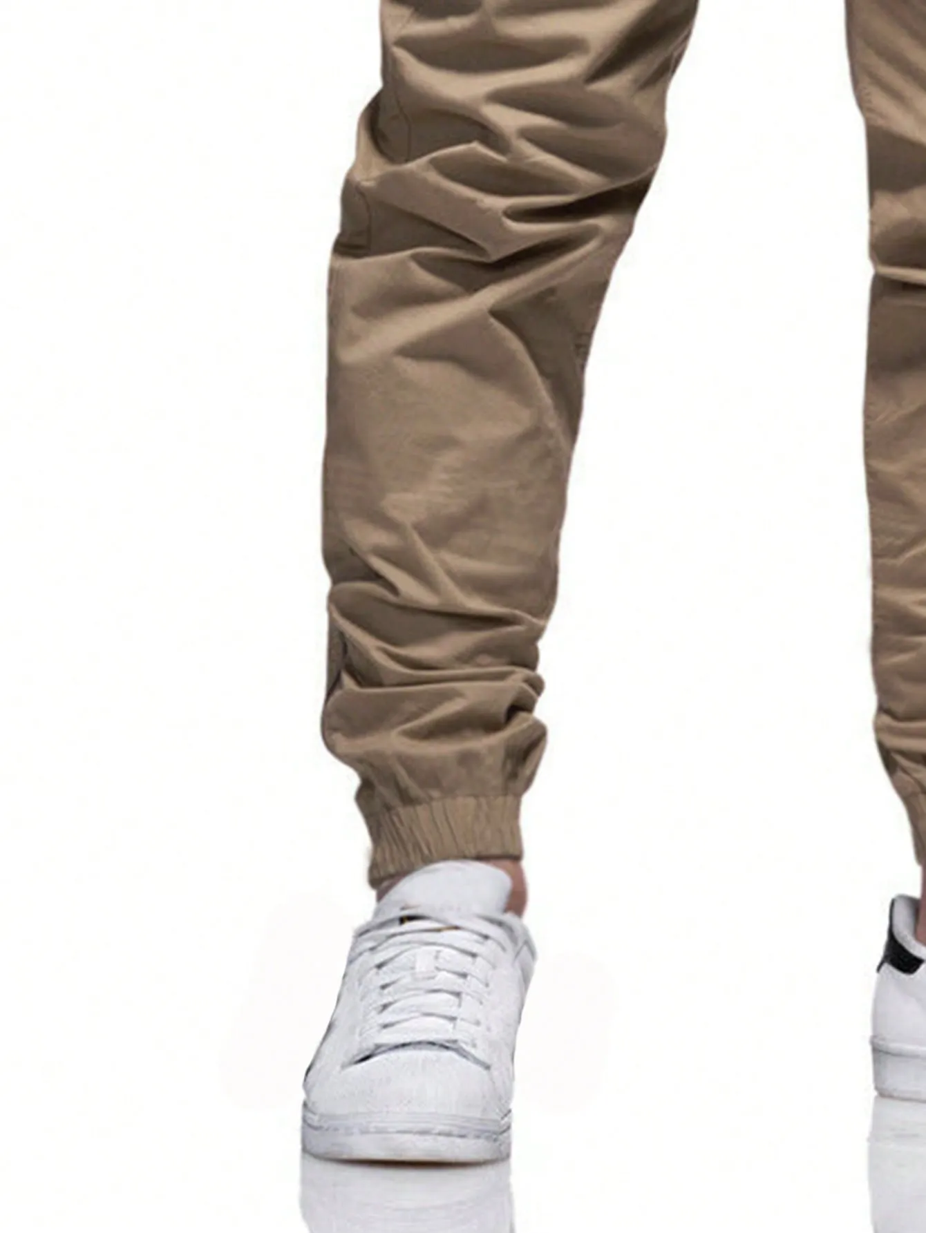 QA Homme Men Playing Card Graphic Drawstring Tapered Pants
