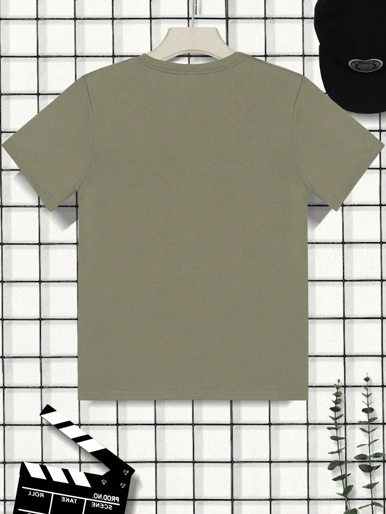 QA Men Moon Print Tee For Summer