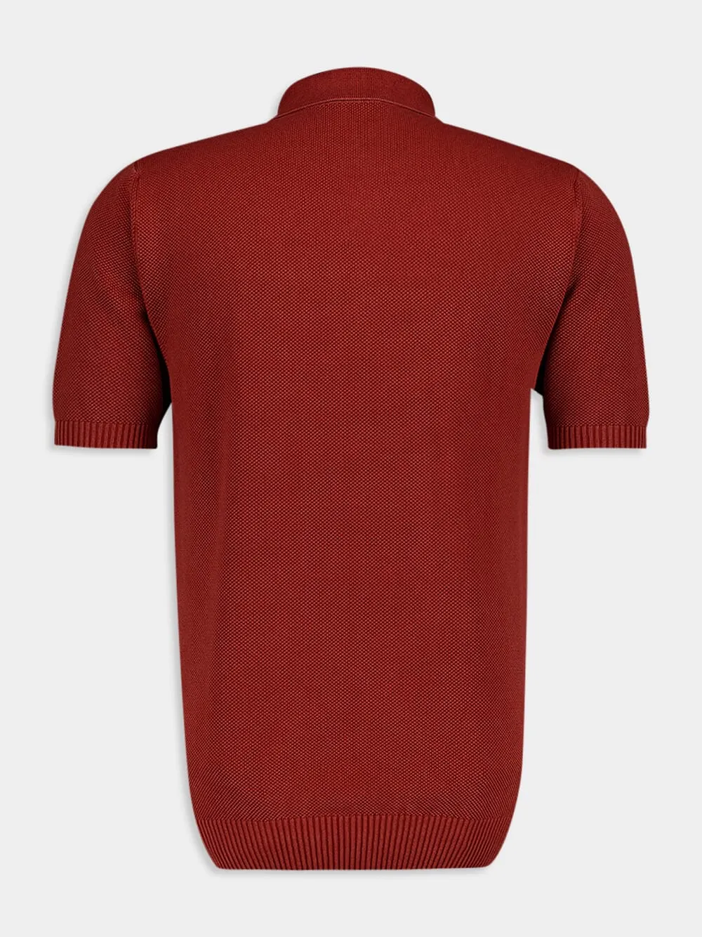 Red Cotton Polo