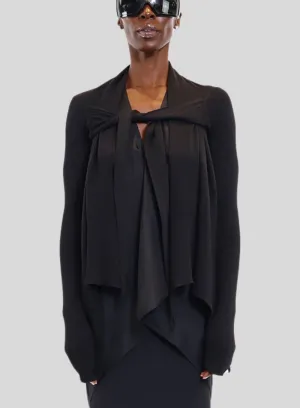 RICK OWENS | Tied Short Wrap Sweater