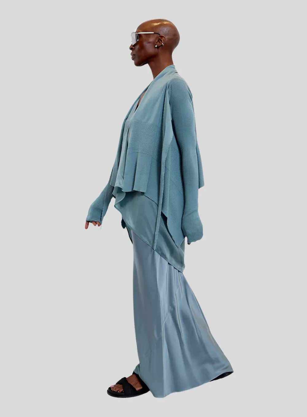 RICK OWENS | Tied Short Wrap Sweater