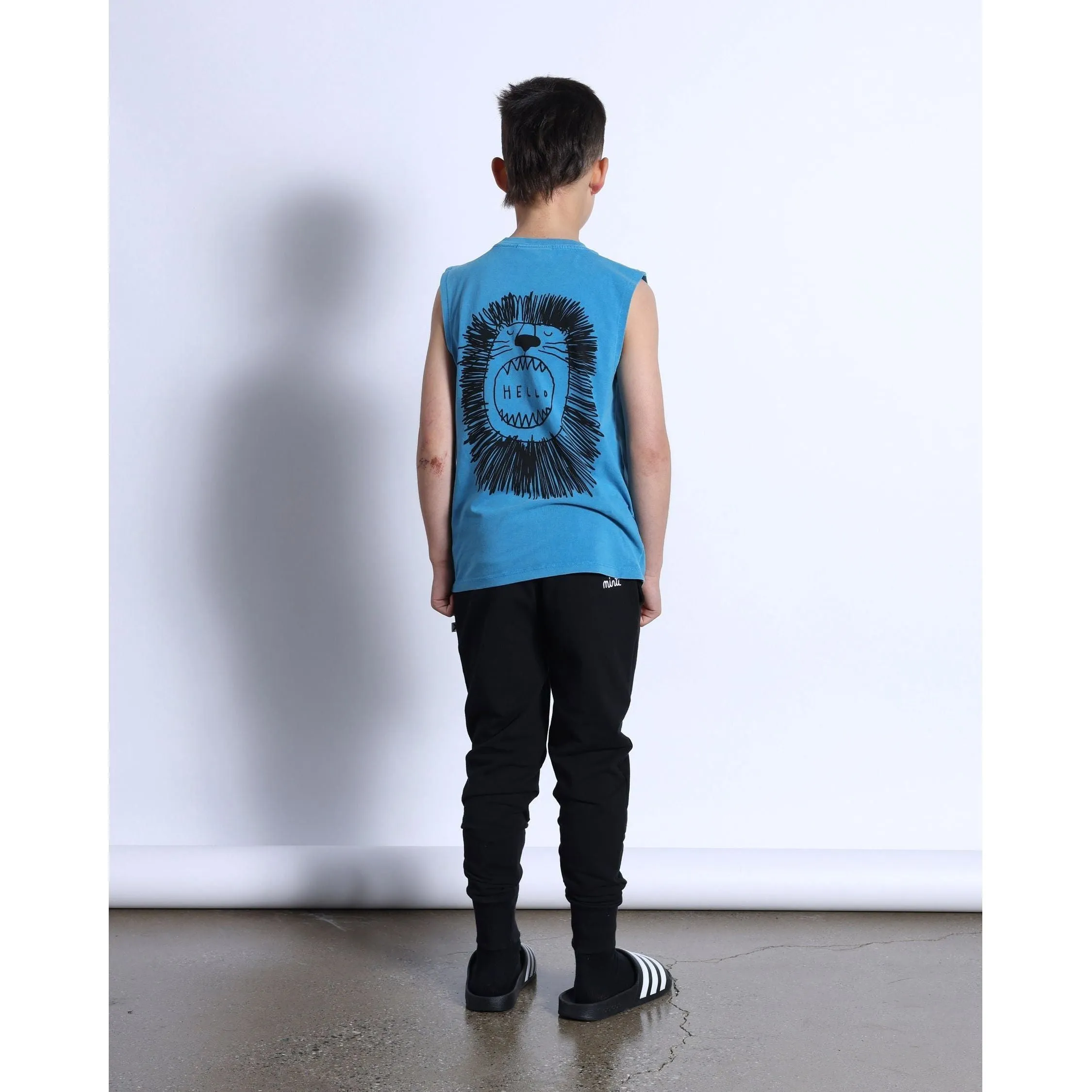 Roaring Lion Sleeveless Tee- Sky Wash