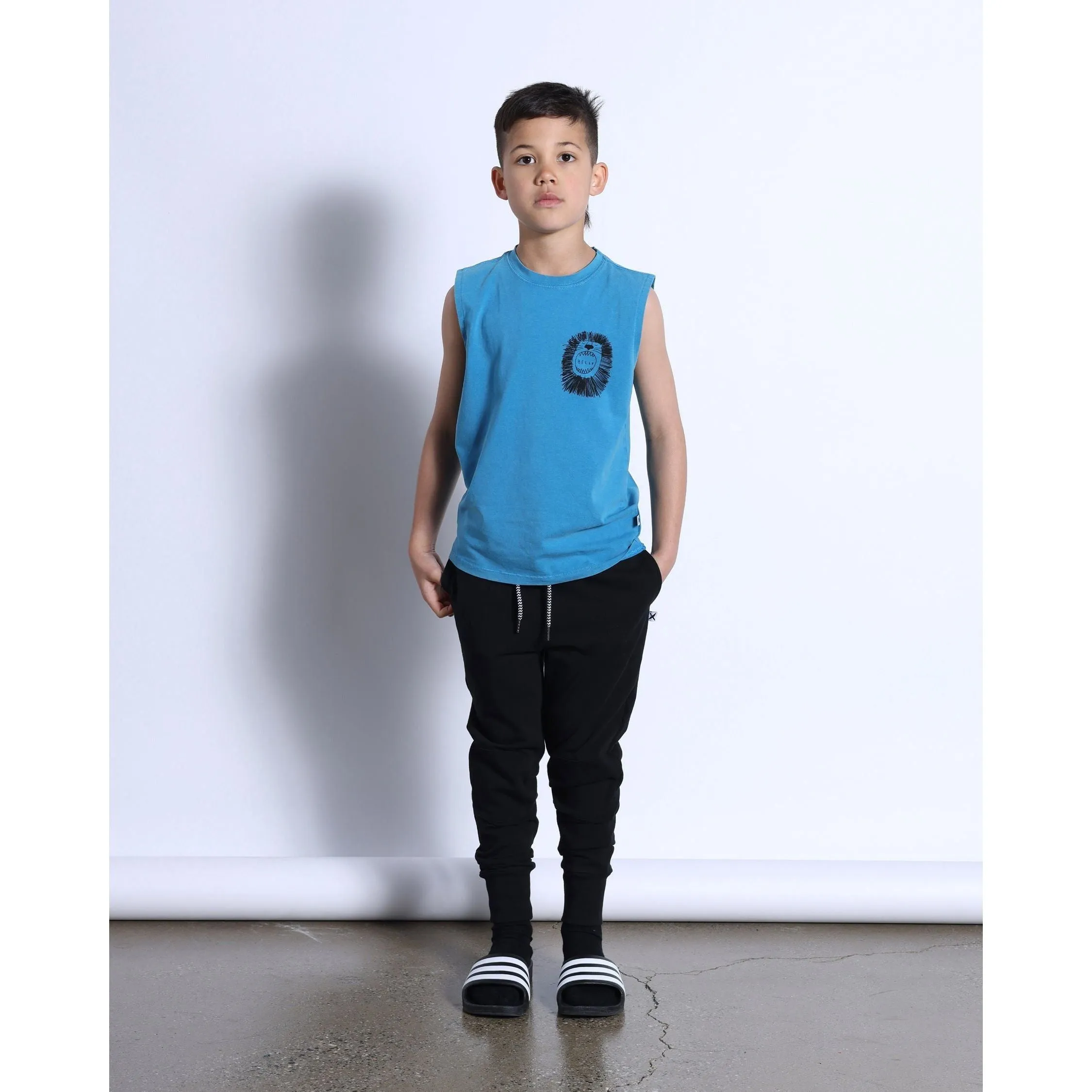 Roaring Lion Sleeveless Tee- Sky Wash