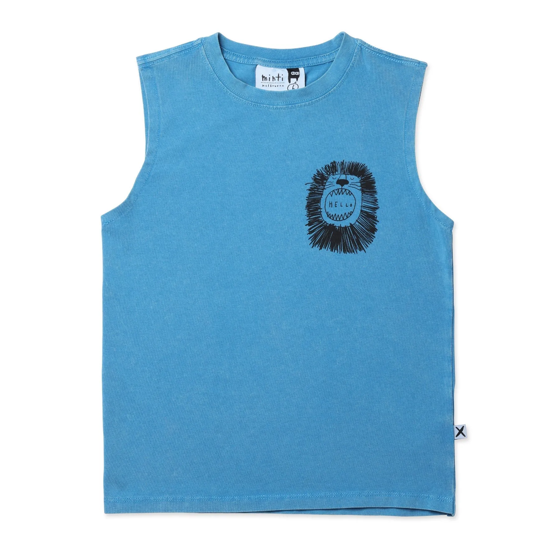 Roaring Lion Sleeveless Tee- Sky Wash