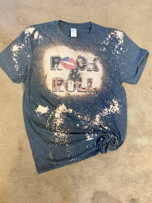 Rock N Roll Bleached Tee