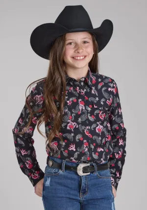 Roper Shirt Girls Five Star Collection Print