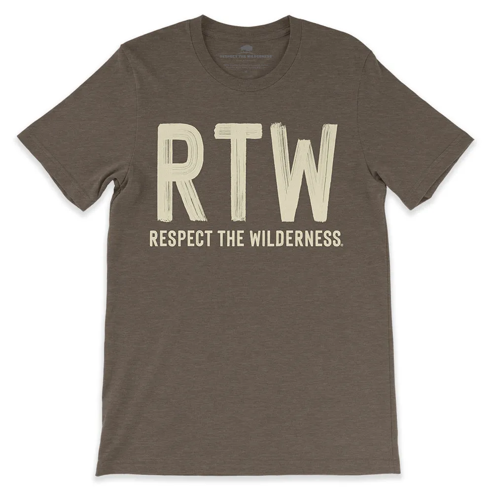 RTW (Respect The Wilderness) Brush Logo Unisex Tee