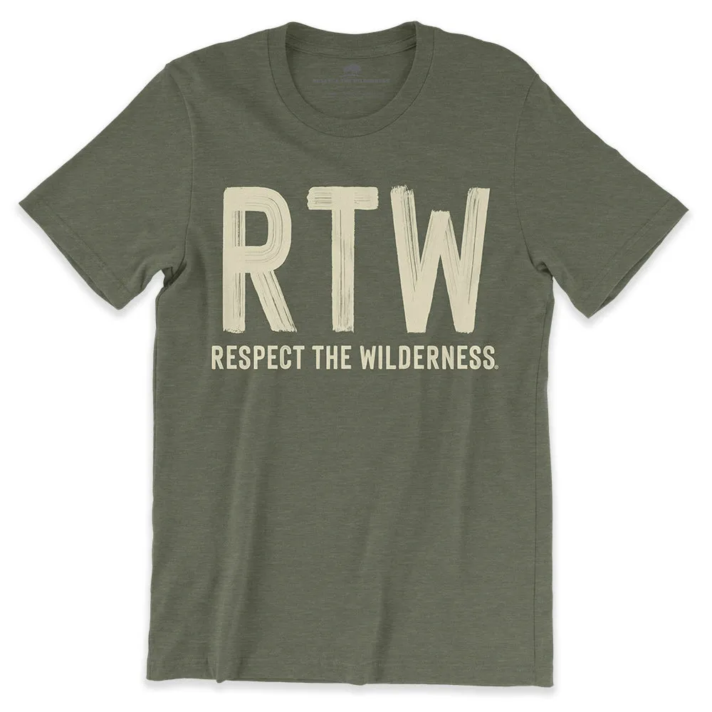 RTW (Respect The Wilderness) Brush Logo Unisex Tee