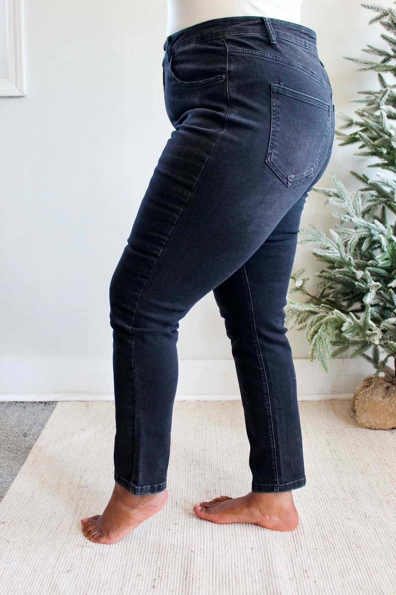 Ruby High Rise Skinny • Black - PLUS