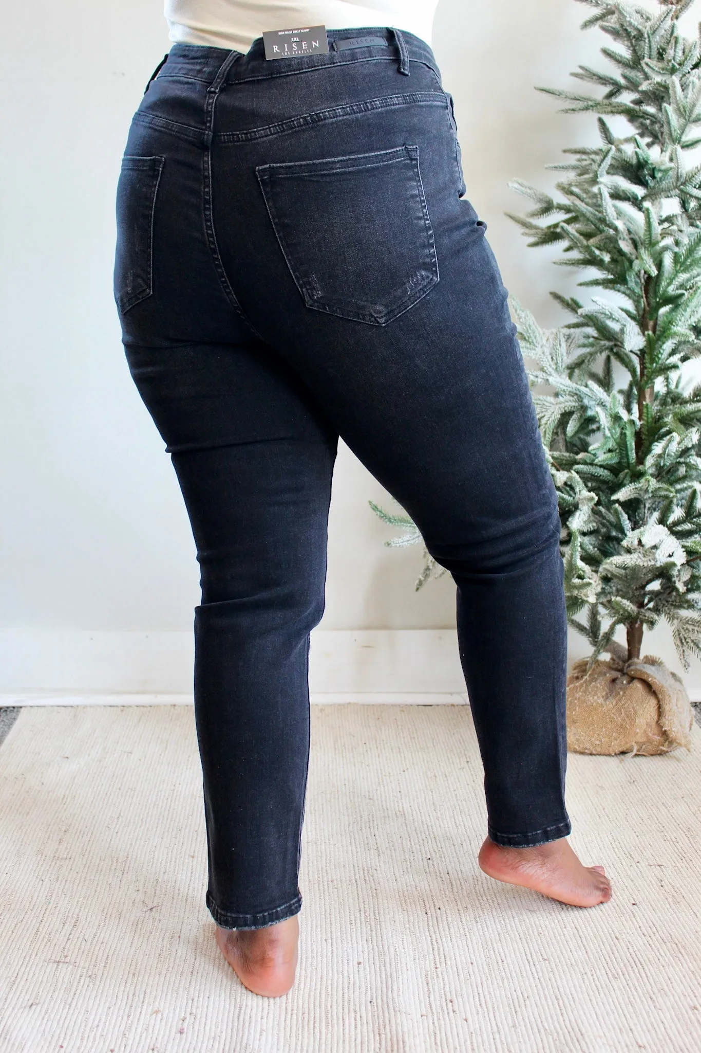 Ruby High Rise Skinny • Black - PLUS