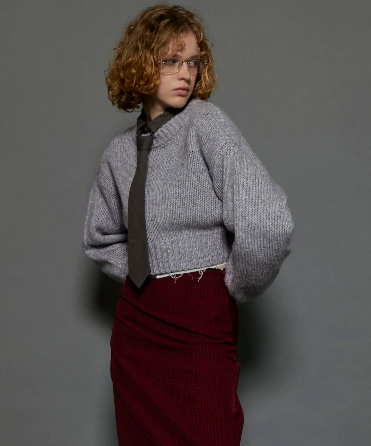 【SALE】Wool Short Length Knitwear