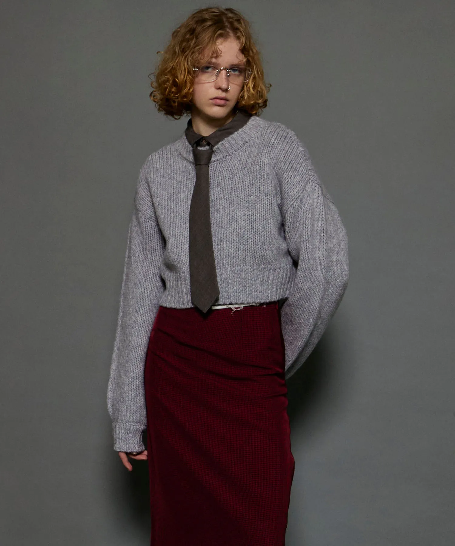 【SALE】Wool Short Length Knitwear