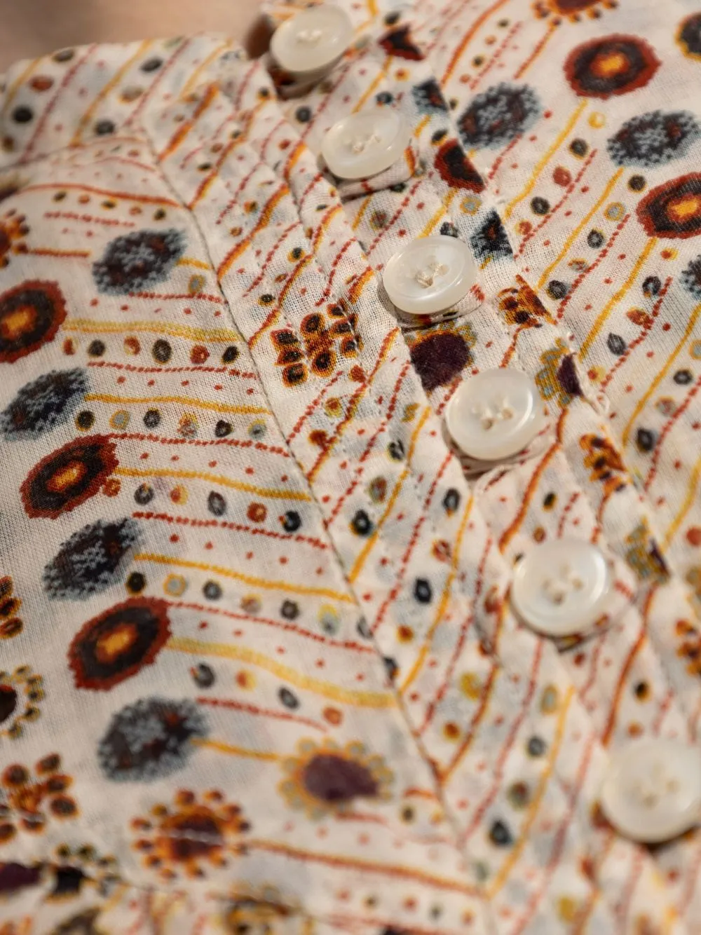 Salika printed cotton top