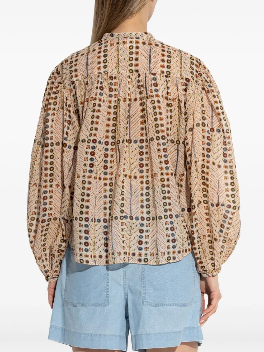 Salika printed cotton top